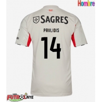 Camiseta Benfica Vangelis Pavlidis #14 Visitante Equipación 2025-26 manga corta